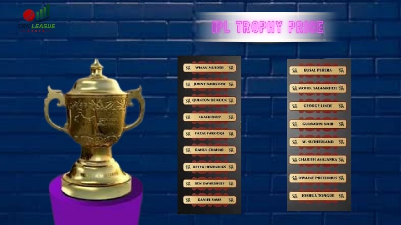 IPL Trophy Price