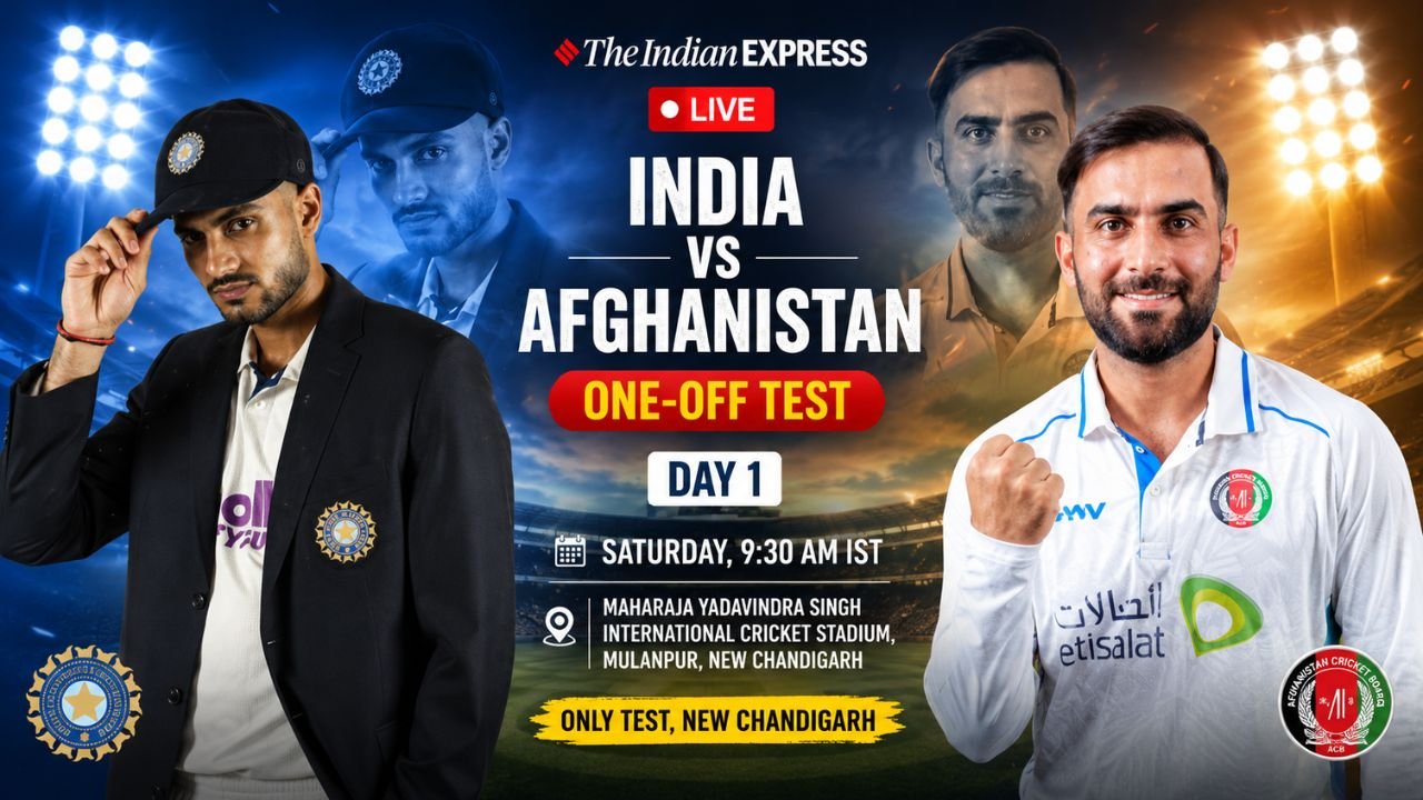 India India Begin Well vs Afghanistan in One-Off Test New Chandigarhc