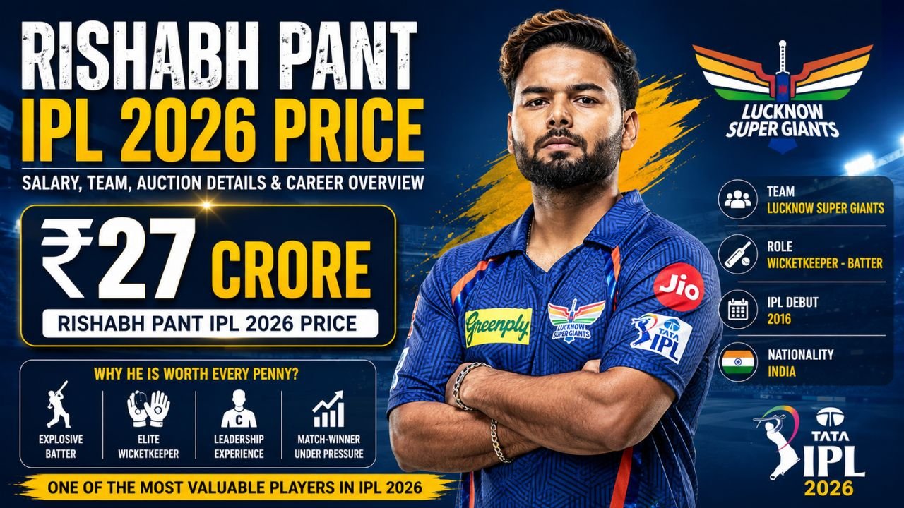 Rishabh Pant IPL 2026 Price