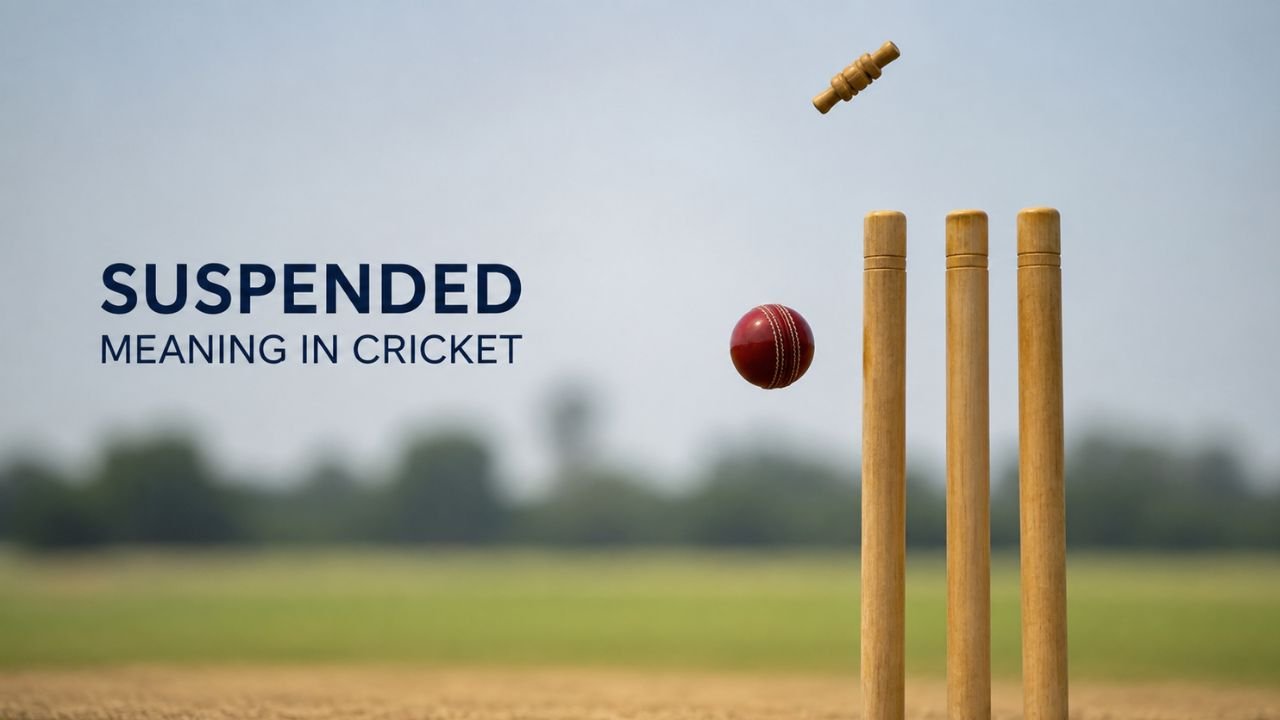 Suspended Meaning in Cricket: Definition, Rules, Reasons & Examples